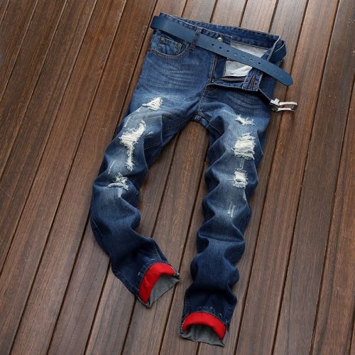 Jeans pour jeunesse coupe droite en coton automne - Ref 1462377