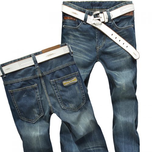Jeans pour jeunesse coupe droite en coton été - Ref 1462400