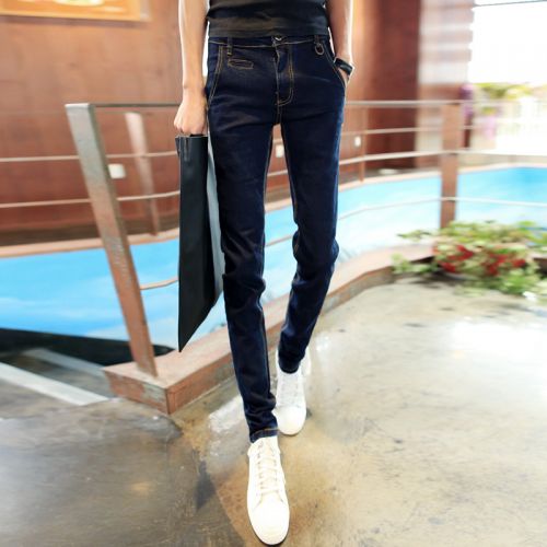 Jeans pour adolescent pieds Slim en coton automne - Ref 1462427