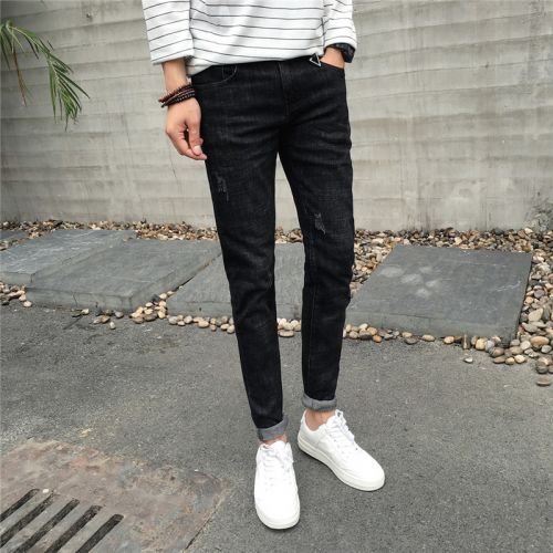 Jeans pour jeunesse pieds Slim CHAO M HALL en coton Quatre saisons - Ref 1462428