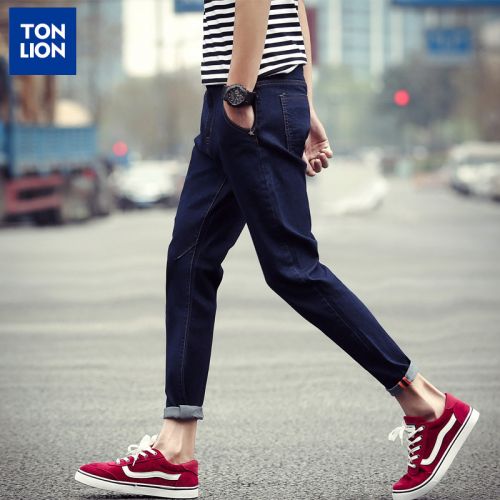 Jeans pour jeunesse pieds Slim TONLION en coton été - Ref 1462436
