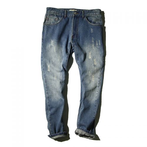 Jeans pour jeunesse pieds Slim en coton automne - Ref 1462460