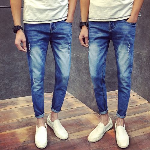 Jeans pour adolescent pieds Slim été - Ref 1462463