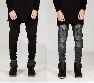 Jeans pour adolescent pieds Slim en coton Quatre saisons - Ref 1462497