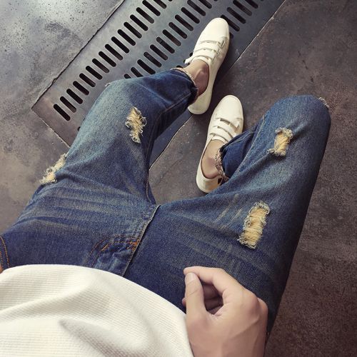 Jeans pour adolescent pieds Slim Quatre saisons - Ref 1462546
