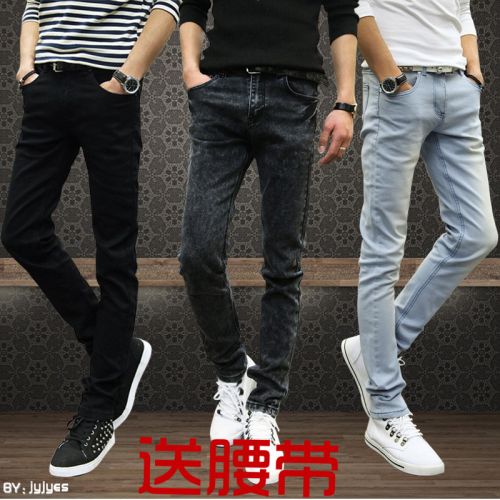 Jeans pour adolescent pieds Slim en coton Quatre saisons - Ref 1462549