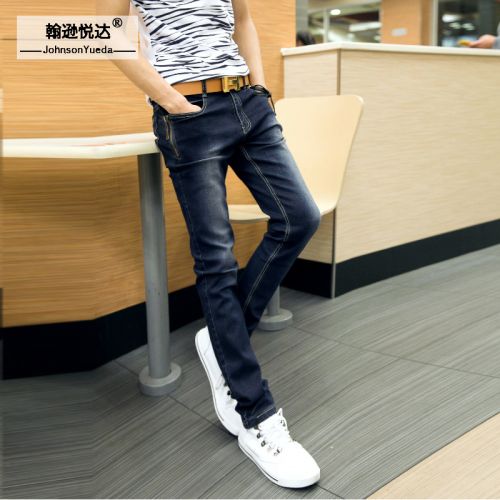 Jeans pour adolescent pieds Slim JOHNSON YUEDA - Ref 1462555