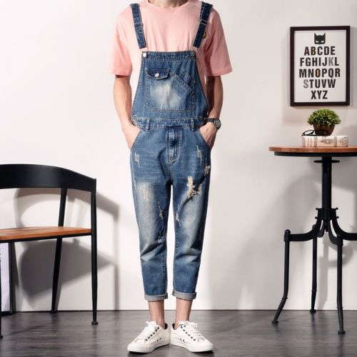 Jeans pour adolescent sangle en coton Quatre saisons - Ref 1462560