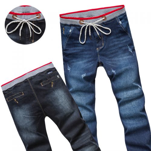 Jeans pour adolescent coupe droite en coton Quatre saisons - Ref 1462572