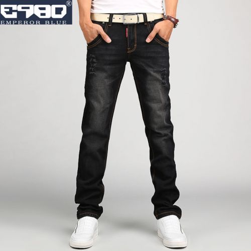 Jeans pour jeunesse coupe droite E980 EMPEROR BLUE en coton hiver - Ref 1462595