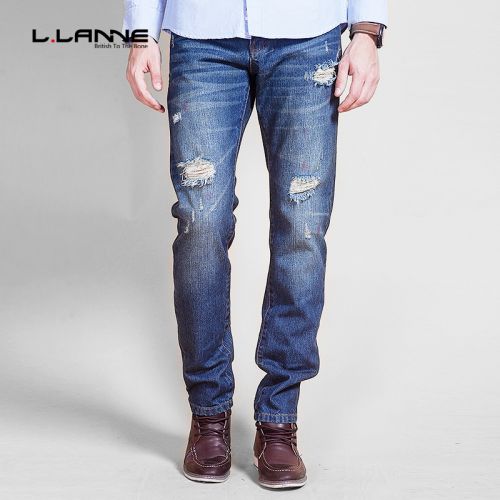 Jeans pour jeunesse pieds Slim LLANNE coton Quatre saisons - Ref 1462639