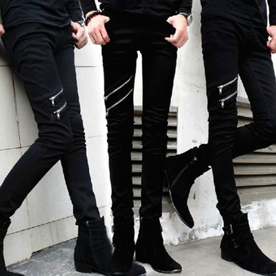 Jeans pour jeunesse pieds Slim en coton Quatre saisons - Ref 1462660
