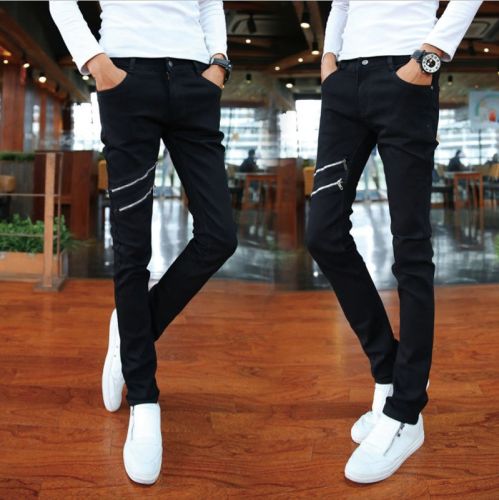 Jeans pour adolescent pieds Slim en coton automne - Ref 1462663
