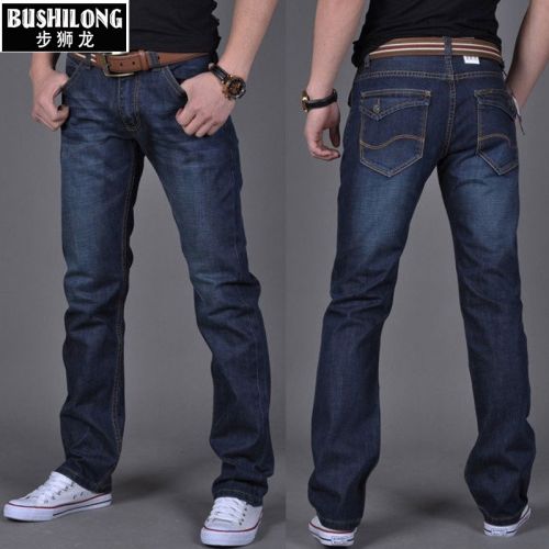 Jeans pour jeunesse coupe droite en coton automne - Ref 1462674