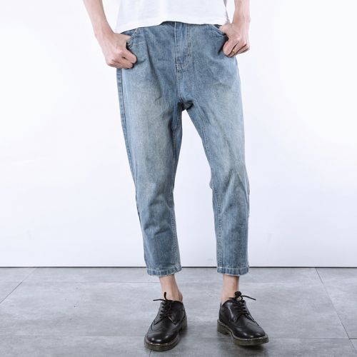 Jeans pour adolescent pieds Slim en coton automne - Ref 1462682