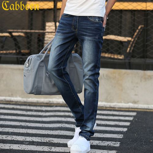 Jeans pour jeunesse pieds Slim CABBEEN en coton été - Ref 1462744