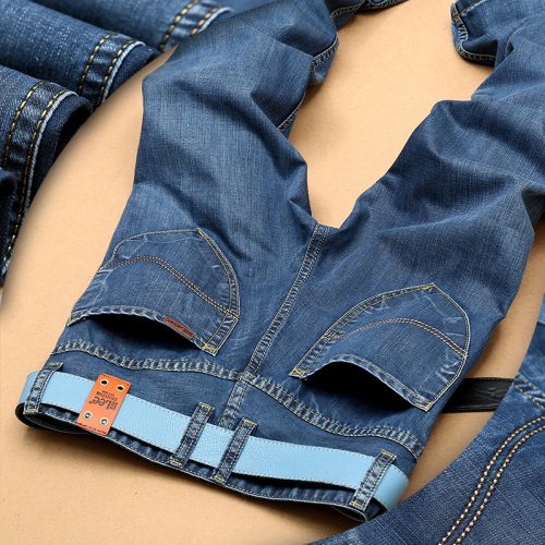 Jeans pour jeunesse coupe droite en coton été - Ref 1462754