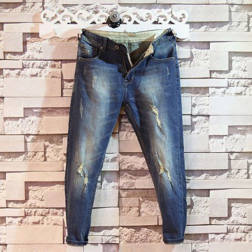 Jeans pour jeunesse pieds Slim printemps - Ref 1462772