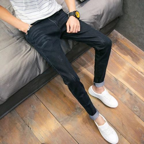 Jeans pour adolescent pieds Slim en coton Quatre saisons - Ref 1462809