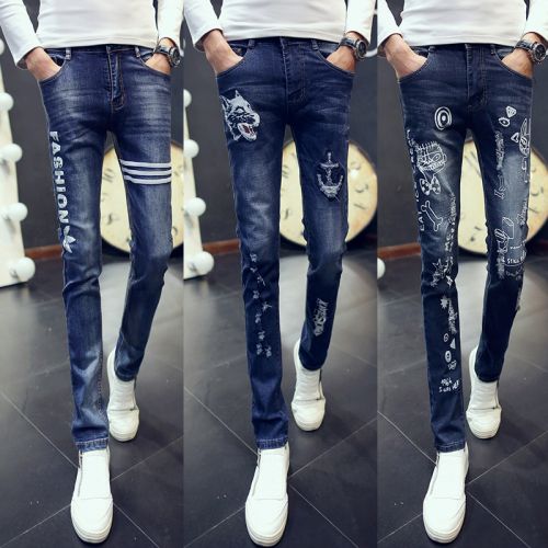 Jeans pour adolescent pieds Slim été - Ref 1462827