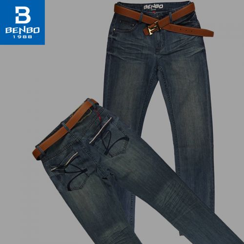 Jeans pieds Slim BENBO en coton pour Quatre saisons - Ref 1462848