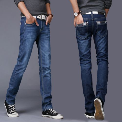 Jeans pour jeunesse coupe droite en coton été - Ref 1462849