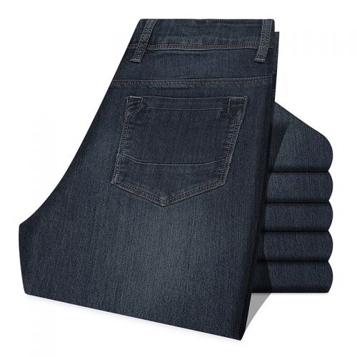 Jeans pour jeunesse coupe droite en coton automne - Ref 1462864