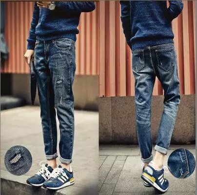 Jeans pour adolescent pieds Slim été - Ref 1462870