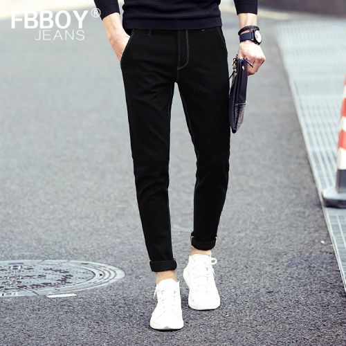 Jeans pour adolescent pieds Slim FOOTBALL BOY en coton Quatre saisons - Ref 1462882
