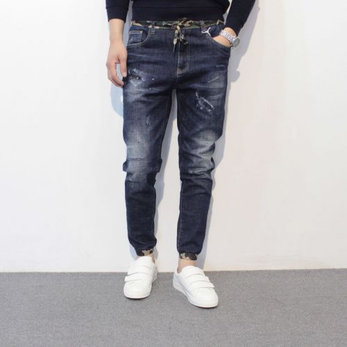 Jeans pour jeunesse pieds Slim en coton Quatre saisons - Ref 1462916