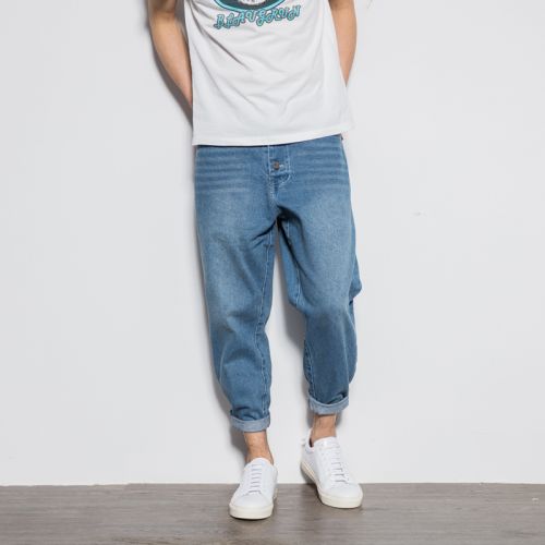 Jeans pour adolescent Sarouel en coton Quatre saisons - Ref 1462923