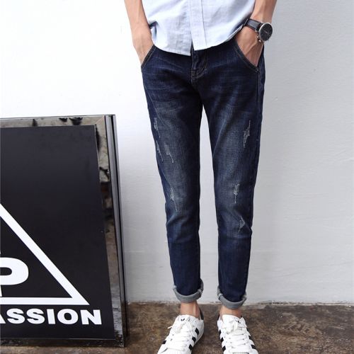 Jeans pour jeunesse pieds Slim KAMMURI en coton Quatre saisons - Ref 1462935