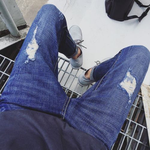 Jeans pour adolescent pieds Slim en coton Quatre saisons - Ref 1462951
