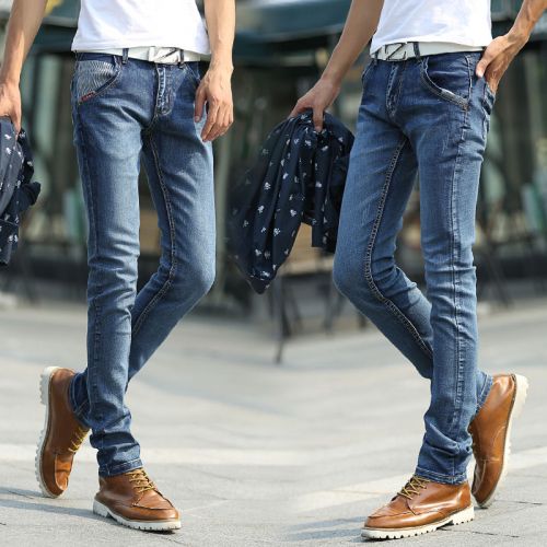 Jeans pour jeunesse pieds Slim JEANS en coton été - Ref 1462963