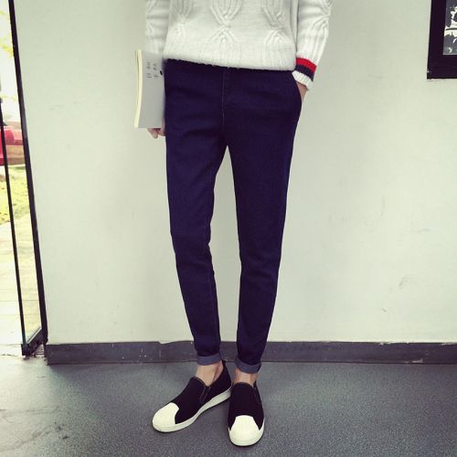 Jeans pour adolescent pieds Slim en coton automne - Ref 1462976