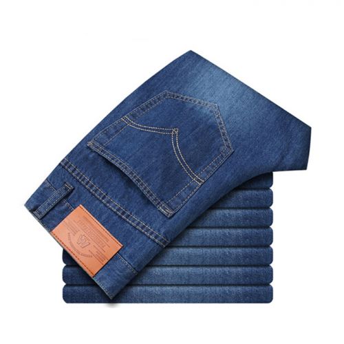 Jeans pour jeunesse coupe droite en coton été - Ref 1462977