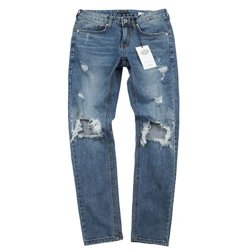 Jeans pour jeunesse coupe droite en coton Quatre saisons - Ref 1462980