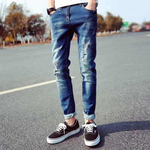 Jeans pour adolescent pieds Slim Quatre saisons - Ref 1462988