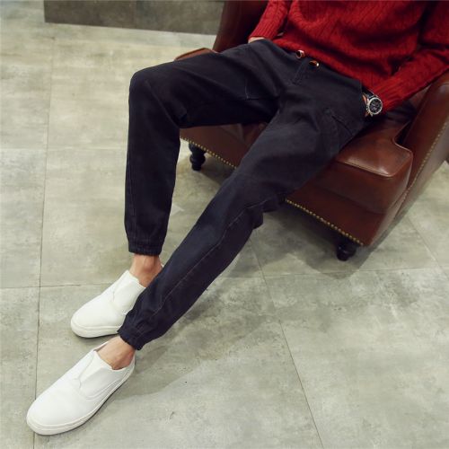 Jeans pour adolescent pieds Slim en coton été - Ref 1462997