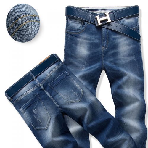 Jeans pour jeunesse pieds Slim FOOCSCARF en coton été - Ref 1463008