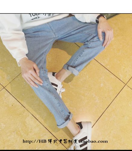 Jeans pour adolescent Sarouel en coton été - Ref 1463029