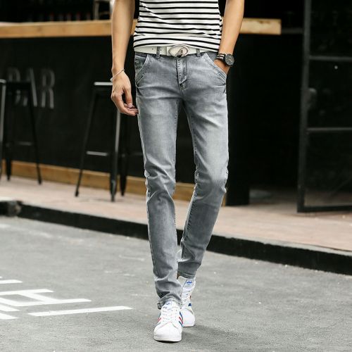 Jeans pour jeunesse pieds Slim TANGSHILONG en coton été - Ref 1463053