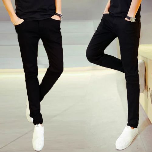 Jeans pour jeunesse pieds Slim en coton automne - Ref 1463081