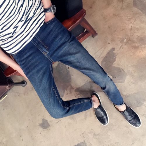 Jeans pour adolescent pieds Slim en coton été - Ref 1463082