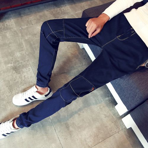 Jeans pour adolescent Sarouel Coton, de fibres polyester viscose rayonne Quatre saisons - Ref 1463084