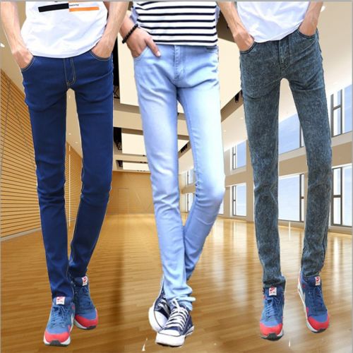 Jeans pour adolescent pieds Slim en coton Quatre saisons - Ref 1463094