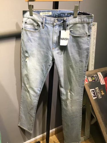 Jeans pour jeunesse pieds Slim en coton Quatre saisons - Ref 1463095