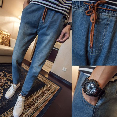 Jeans pour adolescent pieds Slim HAPPY TIME printemps - Ref 1463104