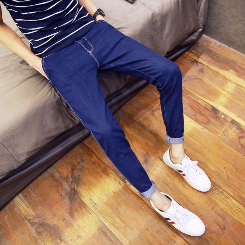 Jeans pour adolescent pieds Slim en coton Quatre saisons - Ref 1463137