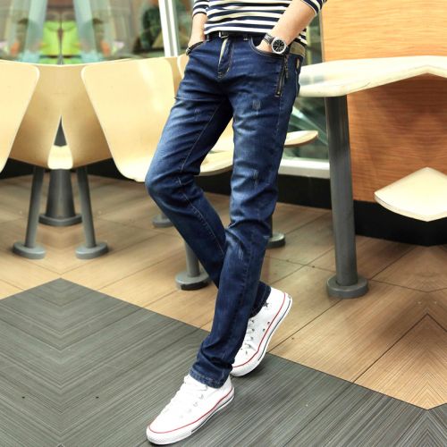Jeans pour jeunesse pieds Slim KEIDENLION en coton hiver - Ref 1463159